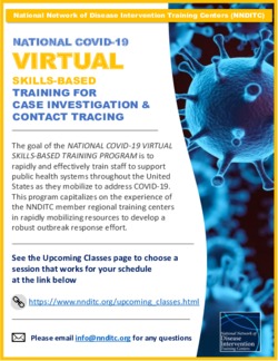 National COVID-19 Virtual Skills-Based Training for Case Investigation & Contact Tracing
